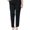 Black High Waist Tapered Pants - Image 2