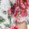White Peony Lace Short Sleeves Blouse Top - Image 7