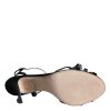 Black Suede Crystals KEIRA Sandals Shoes - Image 7