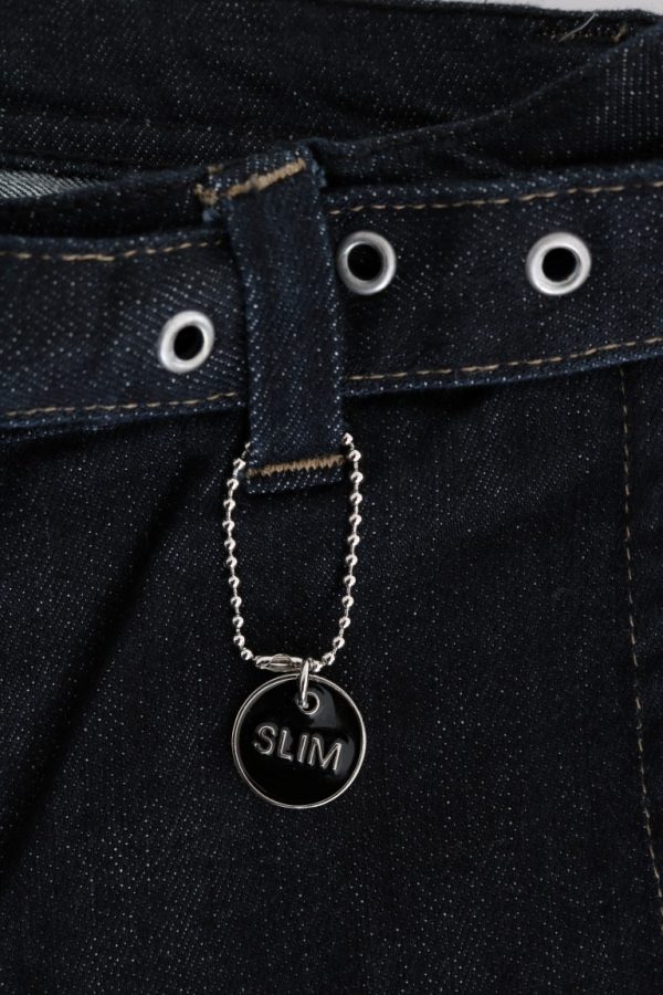 Svelte Dark Blue Cotton Slim Jeans - Image 8