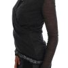 Chic Gray Lace Sleeve Blouse - Image 2