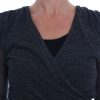 Chic Gray Lace Sleeve Blouse - Image 4