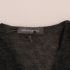 Chic Gray Lace Sleeve Blouse - Image 5
