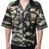Multicolor Camouflage Button Down Men Casual Shirt - Image 2