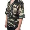 Multicolor Camouflage Button Down Men Casual Shirt - Image 3