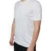 White Logo Embossed Cotton Crewneck T-shirt - Image 3
