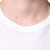 White Logo Embossed Cotton Crewneck T-shirt - Image 5