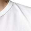 White Logo Embossed Cotton Crewneck T-shirt - Image 6