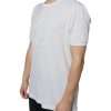 White Logo Embossed Cotton Crewneck T-shirt - Image 3