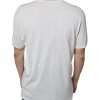 White Logo Embossed Cotton Crewneck T-shirt - Image 4