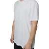 White Logo Embossed Cotton Crewneck T-shirt - Image 8