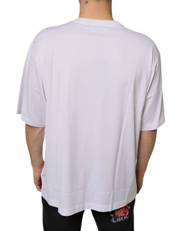 White Metal DG Logo Cotton Short Sleeves T-shirt - Image 4