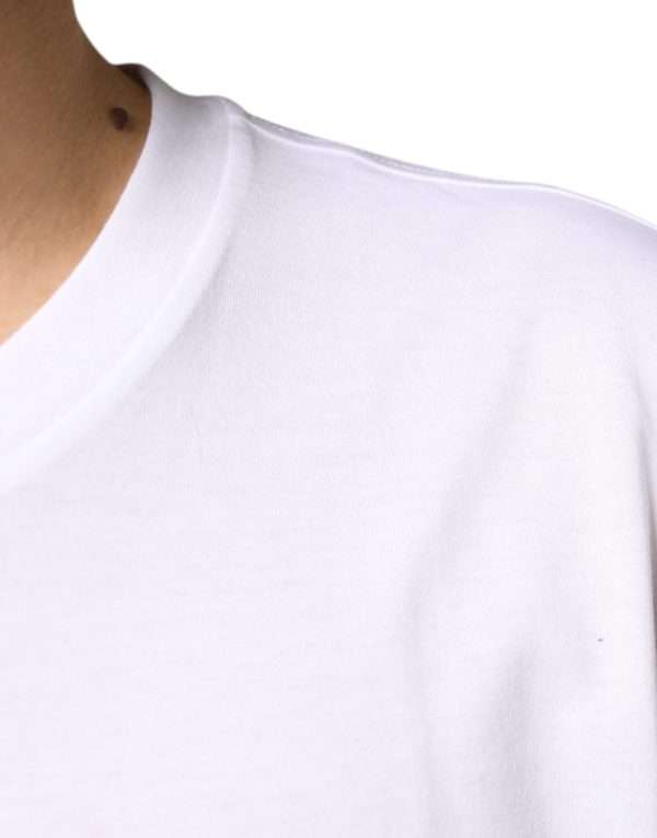 White Metal DG Logo Cotton Short Sleeves T-shirt - Image 6