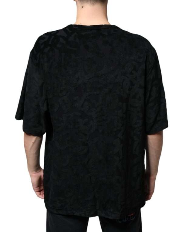 Black DG Mania Logo Print T-shirt - Image 4