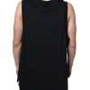Black Cotton Born To Be Free Sleeveless T-shirt - Image 4