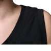 Black Cotton Born To Be Free Sleeveless T-shirt - Image 8