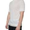 Off White Cotton Short Sleeves T-shirt - Image 3