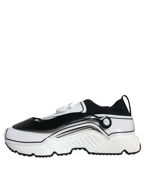 White Black Logo Plaque Daymaster Sneakers Shoes - Image 5