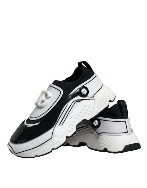 White Black Logo Plaque Daymaster Sneakers Shoes - Image 7