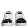 Black Leather Logo Portofino Sneaker Shoes - Image 2