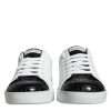 Black Leather Logo Portofino Sneaker Shoes - Image 2