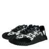 Black Logo Lace Up Low Top NS1 Sneakers Shoes - Image 3