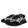 Black Logo Lace Up Low Top NS1 Sneakers Shoes - Image 3