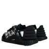 Black Logo Lace Up Low Top NS1 Sneakers Shoes - Image 4