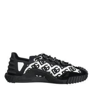 Black Logo Lace Up Low Top NS1 Sneakers Shoes