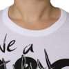 White Cotton Logo Print Round Neck T-shirt - Image 5