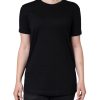 Black Cotton Crew Neck Short Sleeve T-shirt - Image 2