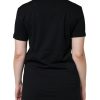 Black Cotton Crew Neck Short Sleeve T-shirt - Image 4