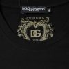 Black Cotton Crew Neck Short Sleeve T-shirt - Image 6