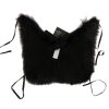 Elegant Black Silver Fox Fur Scarf - Image 4
