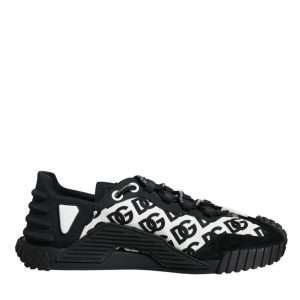 Black Logo Lace Up Low Top NS1 Sneakers Shoes