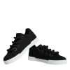 Black White Portofino Low Top Sneakers Shoes - Image 6