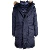 Blue Nylon Men's Down Jacket - Image 3