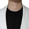 White Single Breasted One Button Dress Formal Blazer - Image 5