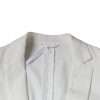 White Single Breasted One Button Dress Formal Blazer - Image 7