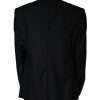 Black Wool Single Breasted Men Coat Blazer - Image 4