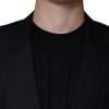 Black Wool Single Breasted Men Coat Blazer - Image 5