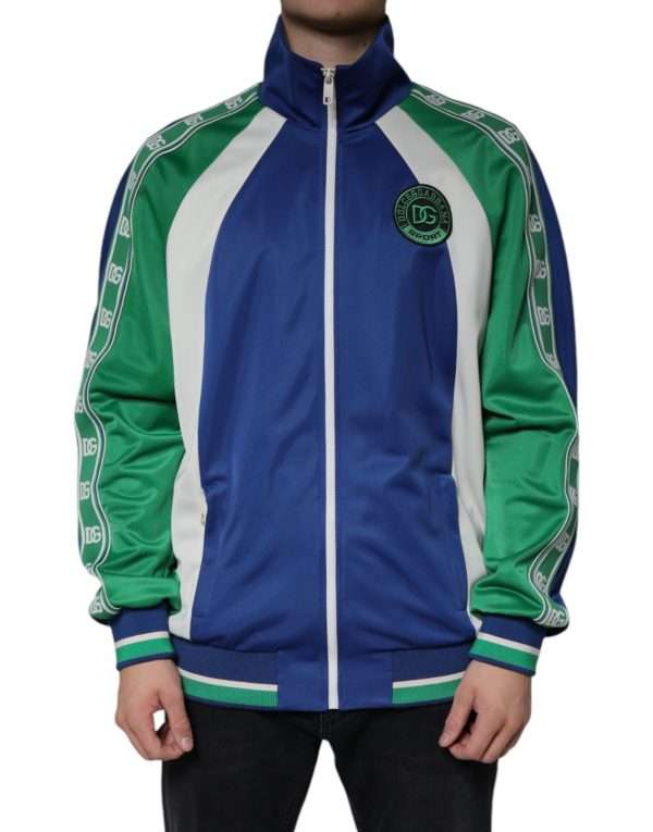 Multicolor Polyester Full Zip Bomber Jacket - Image 2