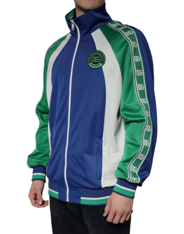 Multicolor Polyester Full Zip Bomber Jacket - Image 3