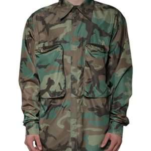 Multicolor Camouflage Button Down Shirt
