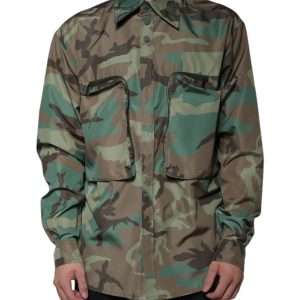 Multicolor Camouflage Button Down Shirt