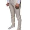 Off White Chino Wool Skinny Pants - Image 3