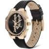Black Leather Watch - Image 2
