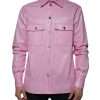 Pink Cotton Collared Button Down Shirt - Image 2