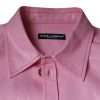 Pink Cotton Collared Button Down Shirt - Image 7