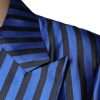 Metallic Blue Stripes Formal 3 Piece Suit - Image 6